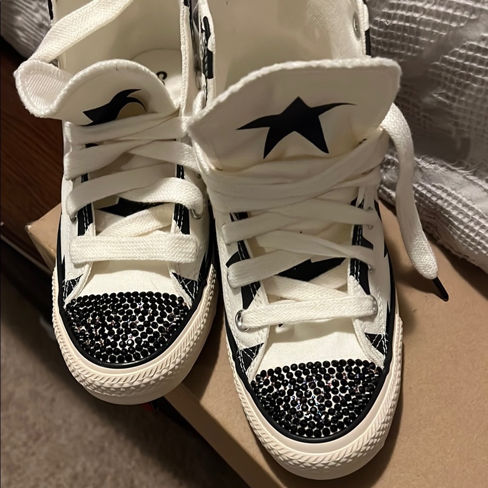 Converse Black and White High-Top Sneakers
